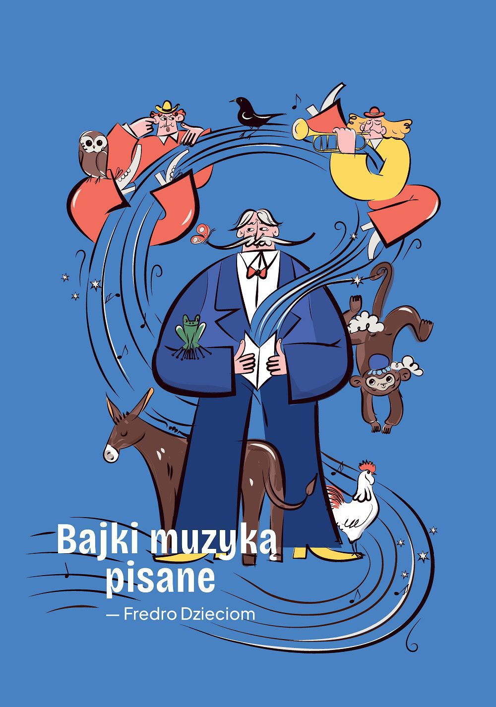 bajki muzyką pisane plakat