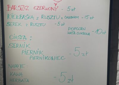 Menu wioski świątecznej